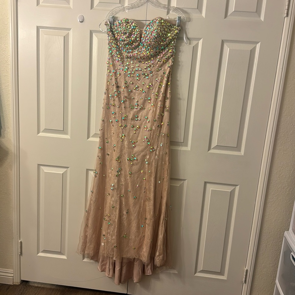 Corset strapless dress from Bebe